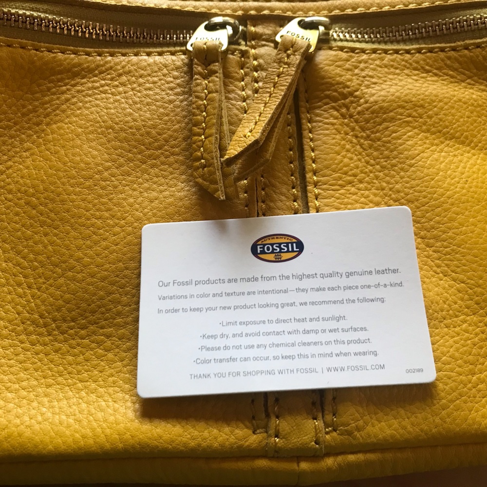 New Fossil Crossbody Yellow - Picture 3 of 8